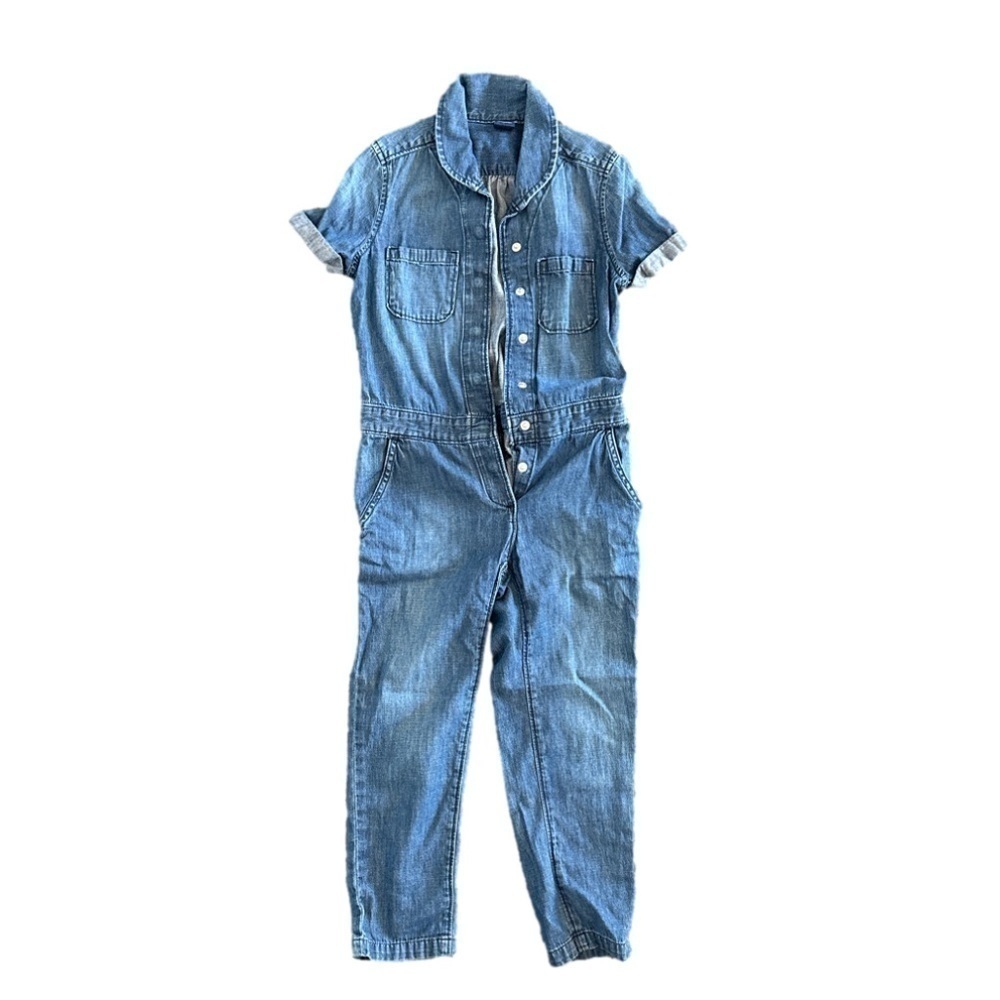 Gap kids denim jumpsuit size small